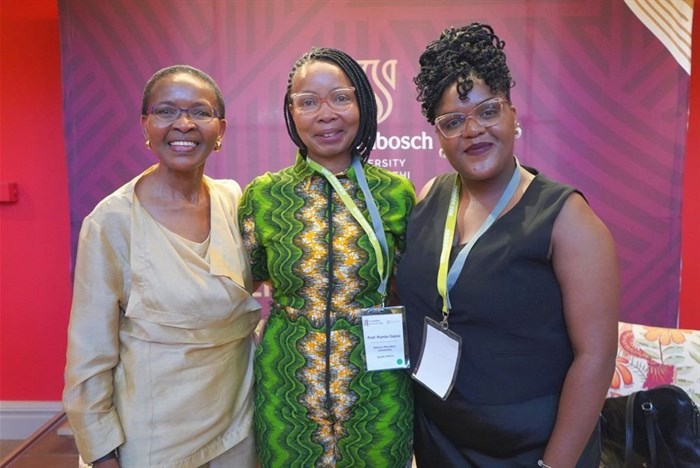 Prof Pumla Gobodo-Madikizela, SARChI Chair in Violent Histories and Transgenerational Trauma and Director of AVReQ, Prof Pumla Gqola, who will be a guest lecturer in the programme, and Dr Anell Daries, recently appointed lecturer at AVReQ in the role of coordinator of the new MPhil programme.