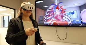 The centre includes virtual and augmented reality (VR/AR) systems, interactive touch tables enabling 3D anatomical exploration, and advanced 3D printing facilities. Image supplied.