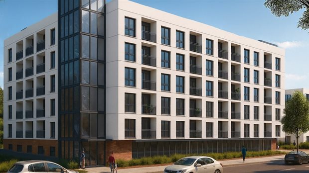 Source: City of Cape Town. An artist rendering of the proposed social housing development at the “Fruit and Veg” site between Kent and Bloemhof Streets.