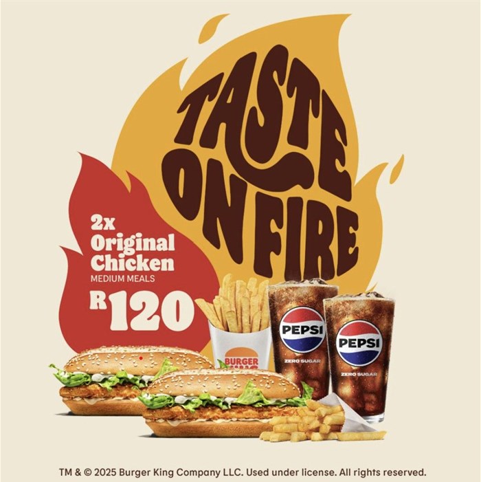 The chicken burger ad.