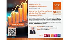 Public lecture on how AI can &#x2018;level the marketing playing field&#x2019; for small businesses
