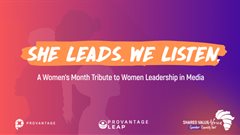 She leads. We listen