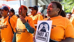 Sex workers will have a respite from prosecution until a court case that will determine whether sex work should be decriminalised concludes. The case may take years. Photo: Ashraf Hendricks / GroundUp