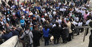 A protest outside the Civic Centre in Cape Town in August after the announcement that the Dial-a-Ride service would be cut back. Archive photo: Mary-Anne Gontsana