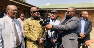 Gauteng MEC for Education Matome Chiloane promised parents a new school. Photos: Kimberly Mutandiro