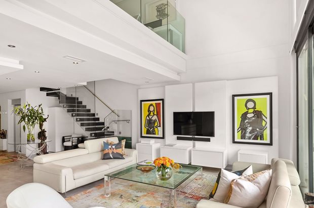 Source: Supplied. A view of the luxury apartment in Melrose Arch which has been rented through Pam Golding Properties for R80,000 per month.