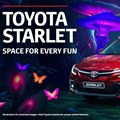 The new Toyota Starlet campaign blends traditional craft with generative AI elements for an out-of-this-world adventure (Image supplied)