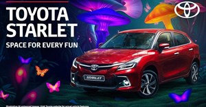 The new Toyota Starlet campaign blends traditional craft with generative AI elements for an out-of-this-world adventure (Image supplied)