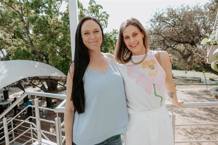 (left to right:) Kirsty Carlson (founder Her Collective) and Tammy Leite (National Sales Manager - Whisper World)