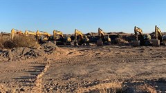 Equipment, apparently provided by a Chinese company, for mining at Sensele mine. Photo supplied