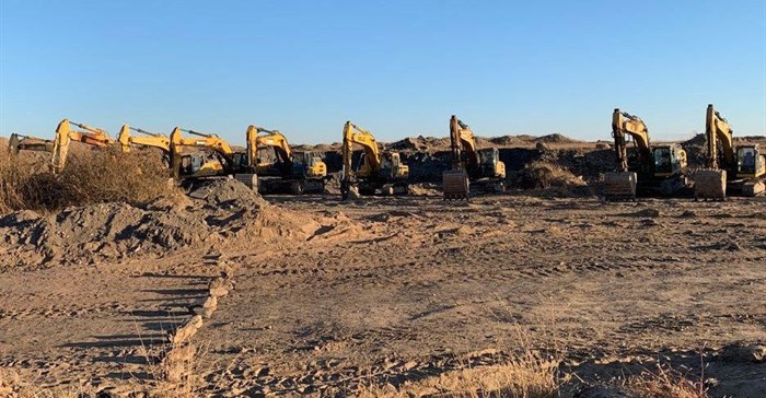 Equipment, apparently provided by a Chinese company, for mining at Sensele mine. Photo supplied