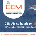CEM Africa heads to Johannesburg on 20 November 2025