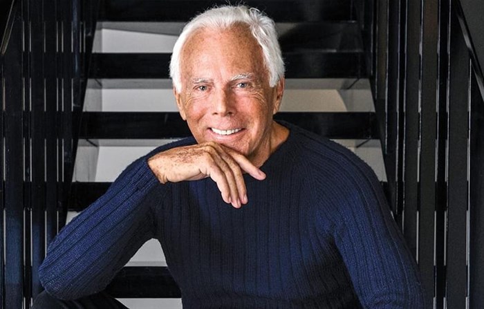 Giorgio Armani. Image supplied by The Fashionton post.