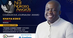 Khaya Koko wins 2025 Nat Nakasa Award for exposing Johannesburg corruption. Source: Sanef.