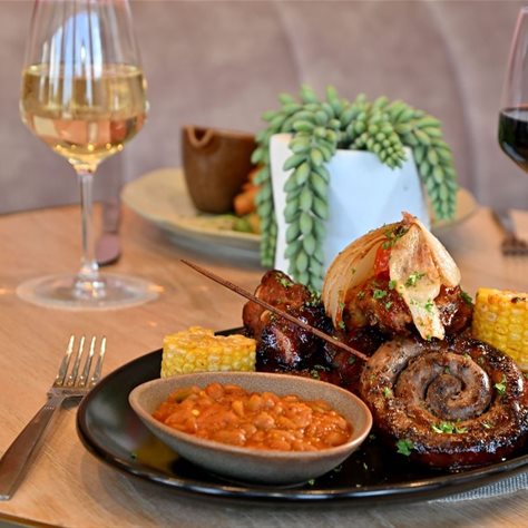 Shisa Nyama with Easy White and Easy Red house wines