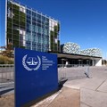People stand outside the International Criminal Court (ICC), in The Hague, Netherlands, 22 September 2025. Reuters/Piroschka van de Wouw/File Photo