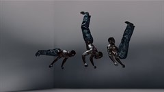 Directed by Jordan Hemingway, the imagery features athletes from gymnastics, pole dancing, cycling, and callisthenics, but with all their usual apparatus removed. Image supplied.