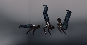 Directed by Jordan Hemingway, the imagery features athletes from gymnastics, pole dancing, cycling, and callisthenics, but with all their usual apparatus removed. Image supplied.