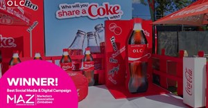 Coca-Cola and OLC&#x2019;s &#x2018;Share a Coke Zimbabwe&#x2019; wins Best Social Media Campaign at 2025 MAZ Awards