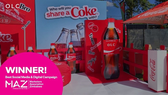 Coca-Cola and OLC&#x2019;s &#x2018;Share a Coke Zimbabwe&#x2019; wins Best Social Media Campaign at 2025 MAZ Awards