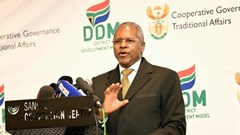 Source: CoGTA. The Minister of Cooperative Governance and Traditional Affairs, Velenkosini Hlabisa.