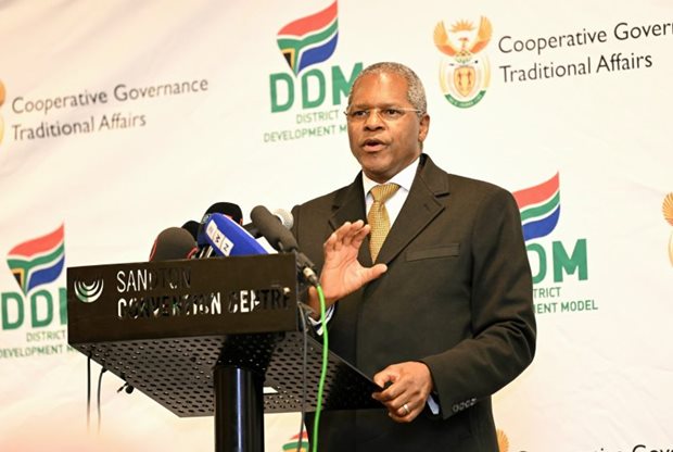 Source: CoGTA. The Minister of Cooperative Governance and Traditional Affairs, Velenkosini Hlabisa.