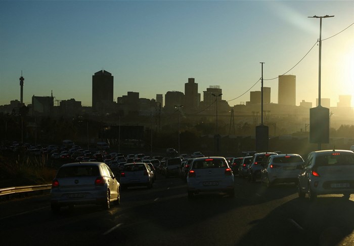 A traffic congestion is pictured during the morning peak hour as motorists drive towards the city of Johannesburg, in South Africa, on 16 July 2024. Reuters/Siphiwe Sibeko
