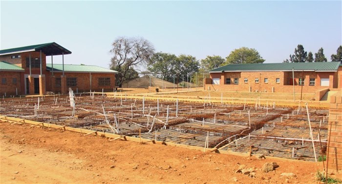 This is where a state-of-the-art eye clinic is meant to have been built. There is only a half-built foundation, despite a new subcontractor having been appointed in May with an additional R29-million to complete the project.