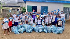 Captain Fanplastic sets sail in Equatorial Guinea for a new partnership with Unicef