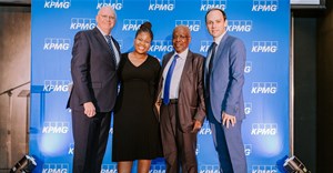 Source: Supplied. Devon Duffield, Bonolo Mothusi, Wiseman Nkuhlu and Prof Elma Venter.