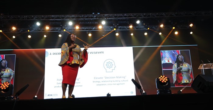 Dr Gillian Hammah at the Nedbank IMC Conference 2025.