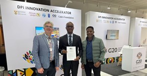 The M20 Declaration was formally handed over to South Africa’s Minister of Digital and Communication Technologies Solly Malatsi (centre), by William Bird (MMA) and Sbu Ngalwa (Sanef)