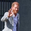 Britain's Prince Harry waves as he departs after his visit to the Community Recording Studio (CRS), a grassroots institution providing opportunities for young people, in Nottingham, Britain, 9 September 2025. Image credit: Reuters/Phil Noble