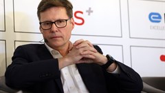 Anglo American CEO Duncan Wanblad delivering the keynote address on day one of the Joburg Indaba 2025. Image supplied.