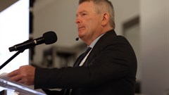 Paul Dunne — Minerals Council South Africa president and Northam CEO — delivered a keynote address at the 2025 Joburg Indaba in Sandton. Image supplied.