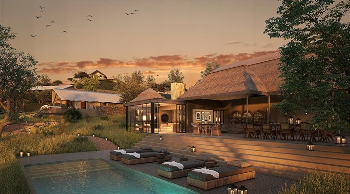Source: Supplied | TAJ Lion Kings River Lodge -Reception, Terrace and Bar Overview Exterior