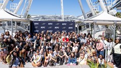 Sixty (60) young women in advertising and marketing connected with industry leaders in the sky on the iconic Cape Wheel at the V&A Waterfront during Loeries Creative Week 2025 as part of Open Chair’s Friends in High Places in partnership with KFC Africa (Image supplied)