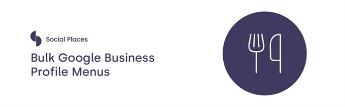 Google Business Profile menus