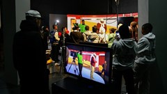 Supplied image: Students fully immersed at Media City Academy's open day