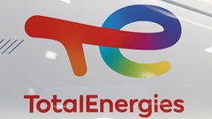 The TotalEnergies logo is pictured at the Hyvolution exhibition in Paris, France, 28 January 2025. Reuters/Benoit Tessier