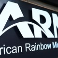 A logo of the African Rainbow Minerals (ARM) is seen at the company's offices in Sandton, South Africa,7 March 2024. Image credit: Reuters/Siphiwe Sibeko