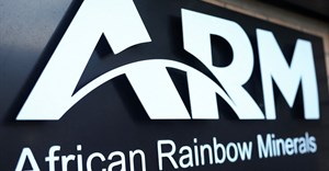 A logo of the African Rainbow Minerals (ARM) is seen at the company's offices in Sandton, South Africa,7 March 2024. Image credit: Reuters/Siphiwe Sibeko