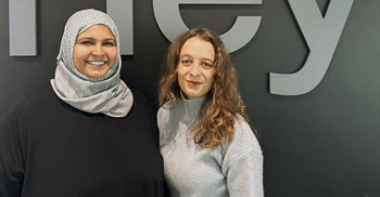 The team of (left) Zainab Mitha, art director and (right) Jasmin Vandersteen, copywriter, at Joe Public, Durban (Image supplied)
