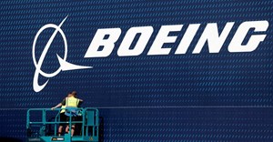 A Boeing logo is seen before the opening of the 55th International Paris Airshow at Le Bourget Airport near Paris, France, 13 June 2025. Reuters/Benoit Tessier/File Photo