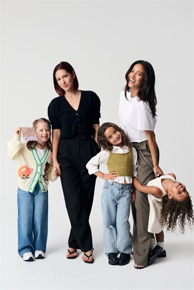 Rini's founders, Shay Mitchell and Esther Song and their children. Image credit: Rini.
