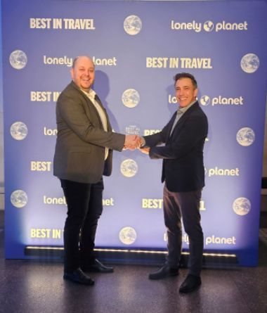 Darryl Erasmus, Acting CEO and COO at SA Tourism, Right Paul Yanover, CEO at Lonely Planet