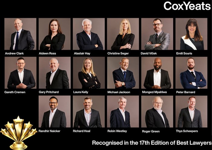 Cox Yeats recognised in the 17th edition of Best Lawyers in South Africa