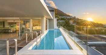 Source: Supplied. This luxury penthouse with a private pool, and uninterrupted ocean and mountain views from every room, located in Ave Des Huguenots was recently sold for R32.5m by Jo Lombard from Seeff Properties, achieving the highest price for an apartment in the suburb this year.