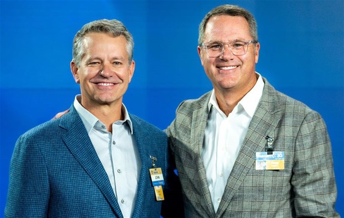John Furner and Doug McMillon. Source: