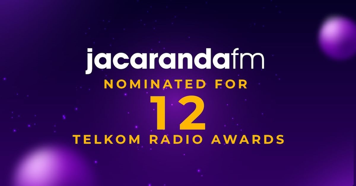 Jacaranda FM celebrates 12 nominations at the 2025 Telkom Radio Awards